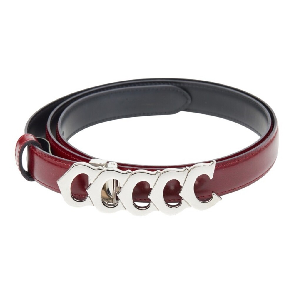 Cartier 5C Belt, Bordeaux Leather, Men's
